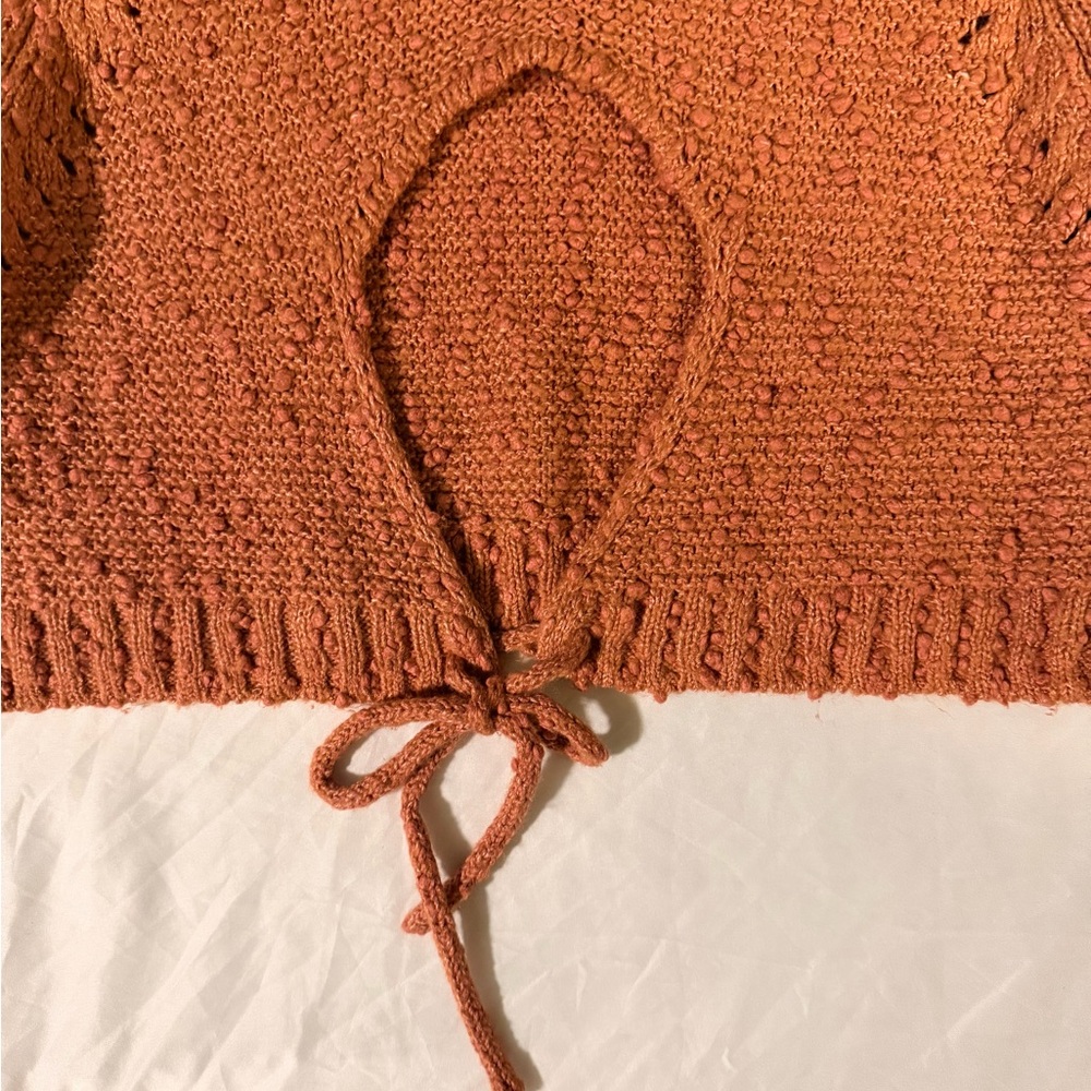 Altar'd State Terracotta Crew Neck Sweater - Picture 5 of 9